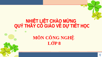 Giáo án điện tử Công nghệ 8 Bài 18 Kết nối tri thức: Giới thiệu về thiết kế kỹ thuật