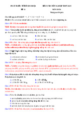 Đề thi thử tốt nghiệp THPT 2025 môn Hóa bám sát đề minh họa - Đề 21