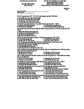 ĐỀ THI THPT QUỐC GIA 2021 MÔN SỬ MÃ ĐỀ 301 & 302