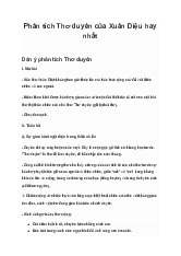 Phân tích bài Thơ duyên của Xuân Diệu (Dàn ý + 6 Mẫu) | Ngữ văn 10