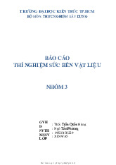 Đề cương môn thí nghiệm sức bền vật liệu- Trường Đại học bách khoa - Đại học đà nẵng.