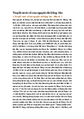 Thuyết minh về cao nguyên đá Đồng Văn