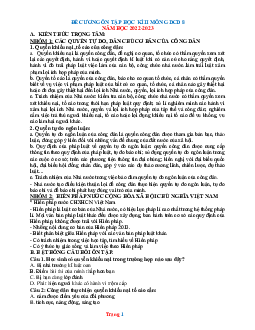 Đề Cương Ôn Tập Học Kỳ 2 Môn GDCD Lớp 8 Năm Học 2022-2023
