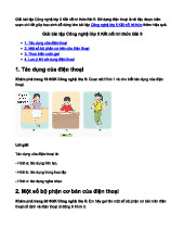 Giải SGK Công nghệ lớp 5 Kết nối tri thức Bài 5: Sử dụng điện thoại