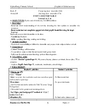 Giáo án môn Tiếng anh lớp 4 tuần 13 - Unit 7: Our timetable | Bộ sách Global Success | Tiểu học ( Chương trình mới)