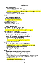 Bộ câu hỏi thi trắc nghiệm Sinh lý bệnh- Miễn dịch | Đại học Nội Vụ Hà Nội