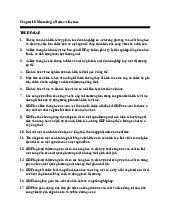 Trắc nghiệm câu hỏi đúng / sai chương 10 - chương 22 | Môn kinh tế vĩ mô