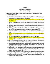Đề cương môn Luật ngân hàng- Trường Đại học lao động -  xã hội