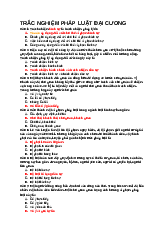 Câu hỏi trắc nghiệm ôn tập môn Pháp luật đại cương | Trường Đại học Cần Thơ