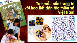 Giáo án điện tử Mĩ Thuật 8 Bài 7 Chân trời sáng tạo: Tạo mẫu nền trang trí với họa tiết dân tộc thiểu số Việt Nam