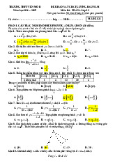 Đề khảo sát Toán 12 đầu năm 2024 – 2025 trường THPT Yên Mô B – Ninh Bình