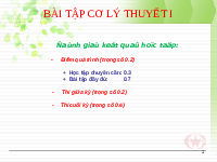 Bài tập cơ lý thuyết | Trường Đại học Quốc tế, Đại học Quốc gia Thành phố Hồ Chí Minh