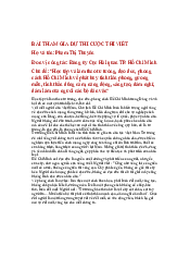 Bài dự thi: Học tập và làm theo tư tưởng đạo đức phong cách hồ chí minh | Đại học Văn Lang