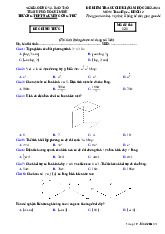 Đề cuối HK1 Toán 12 năm 2023 – 2024 trường THPT Nguyễn Công Trứ – TP HCM
