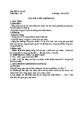 tuần 14 tiêt 41 42_bài tập ôn tập chương 3