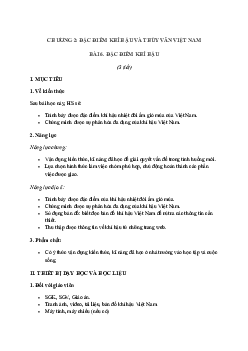 Giáo án Địa 11 Chân trời sáng tạo