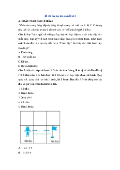 Đề thi Tin học lớp 6 học kì 2 Kết nối tri thức 2024 - Đề 2