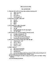 Trắc nghiệm đề cương thi cuối kỳ Học kỳ I 2021-2022 hoá hữu cơ |Đề cương Hoá hữu cơ | Trường Đại học khoa học Tự nhiên