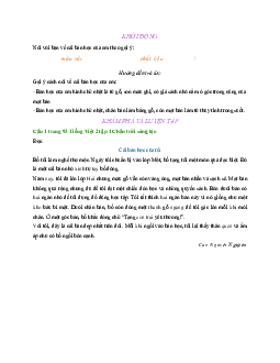 Giải SGK môn Tiếng Việt lớp 2 - Bài 4: Cái bàn học của tôi | Chân trời sáng tạo