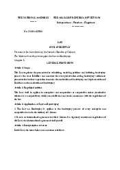 Law on Bankruptcy - Business Law | Trường Đại học Quốc tế, Đại học Quốc gia Thành phố HCM