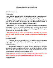Lãnh thổ trong luật quốc tế - Lãnh thổ là một trong các yếu tố cơ bản cấu thành nên quốc gia vì đó là môi trường tự nhiên | Tài liệu Lãnh thổ trong luật quốc tế | Học viện Hành Chính Quốc Gia