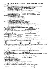 Vật lý lớp 10- Đề Cương-CK1-2526