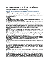 Suy nghĩ của bản thân về vấn đề "tận hiến, tận hưởng" của thanh niên hiện nay - Ngữ văn 11