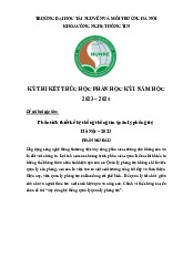 Phân Tích Thiết Kế Hệ Thống Thông Tin Quản Lý Phòng Trọ | Môn Phân tích thiết kế hệ thống thông tin - Đại học Tài nguyên và Môi trường Hà Nội