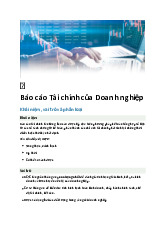 Lý thuyết Báo cáo tài chính doanh nghiệp môn Quản trị tài chính doanh nghiệp | Đại học kinh tế quốc dân