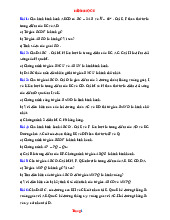 Đề Cương Ôn Tập Hình Học 8 Lên 9 Trong Hè