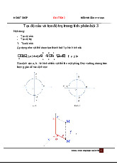 Tọa Độ Cầu và Tọa Độ Trụ trong Lý Thuyết | Lý thuyết Độ đo và tích phân | Trường Đại học Khoa học Tự nhiên, Đại học Quốc gia Hà Nội