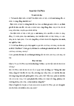 Soạn bài Chí Phèo Kết nối tri thức