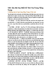 100+ Câu Nói Hay Nhất Về Tình Yêu Trong Tiếng Trung