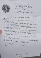 Đề thi cuối kỳ học phần Công pháp quốc tế năm 2024 - 2025 | Đại học Luật Thành phố Hồ Chí Minh