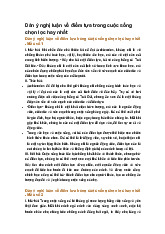 Dàn ý nghị luận về điểm tựa trong cuộc sống chọn lọc hay nhất