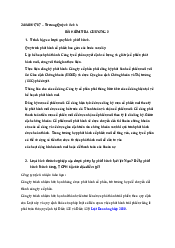 Đề Ôn Kiểm Tra chương 2 Môn Thị Trường Chứng Khoán