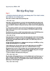 Bài tập tổng hợp Luật thương mại | Trường Đại học Kinh tế kỹ thuật công nghiệp