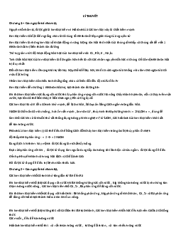 Đề cương ôn tập môn Hóa đại cương phần Hóa vô cơ gồm có lý thuyết và câu hỏi trắc nghiệm có đáp án