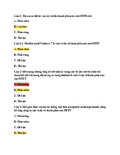 Trắc nghiệm ôn tập Hệ thống thông tin quản lý | Trường Đại học Kinh tế quốc dân