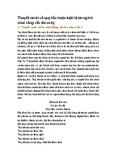 Thuyết minh về quy tắc hoặc luật lệ trong trò chơi rồng rắn lên mây