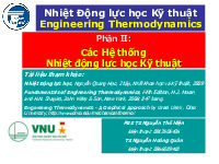 Tài liệu nhiệt động lực học kỹ thuật