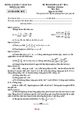 Đề Thi Chọn HSG Toán 7 Huyện Gia Viễn 2025-2026 Có Đáp Án