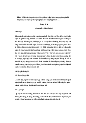 Tiểu luận: Đề tài 1. Việc sử dụng các hành động ở lời (và lập luận) trong ngôn ngữ đối thoại của các nhân vật trong tác phẩm X/ trong bộ phim Y