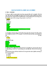 Đáp án bài tập chương 5 về định giá cổ phiếu | Kinh tế vĩ mô | Trường Đại học Kinh tế Thành phố Hồ Chí Minh