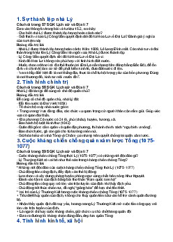 Giải SGK Lịch sử 7 Bài 15: Công cuộc xây dựng và bảo vệ đất nước thời Lý (1009-1226) | Chân trời sáng tạo