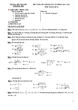 Đề cương học kỳ 2 Toán 11 năm 2022 – 2023 trường THPT Kim Liên – Hà Nội