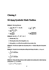 Bài thực hành số 2: Sử dụng Symbolic Math Toolbox trong Matlab | Bài giảng môn Phương pháp tính | Đại học Bách khoa Hà Nội