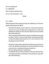 TOP 2 câu hỏi tự luận bài tập học phần Kinh tế chính trị Mác - Lênin | Trường Đại học Quốc tế, Đại học Quốc gia Thành phố Hồ Chí Minh