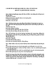 Câu hỏi ôn tập lịch sử đảng Việt Nam