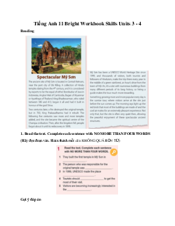 Giải Tiếng Anh 11 Unit 4 trang 36 | Bright